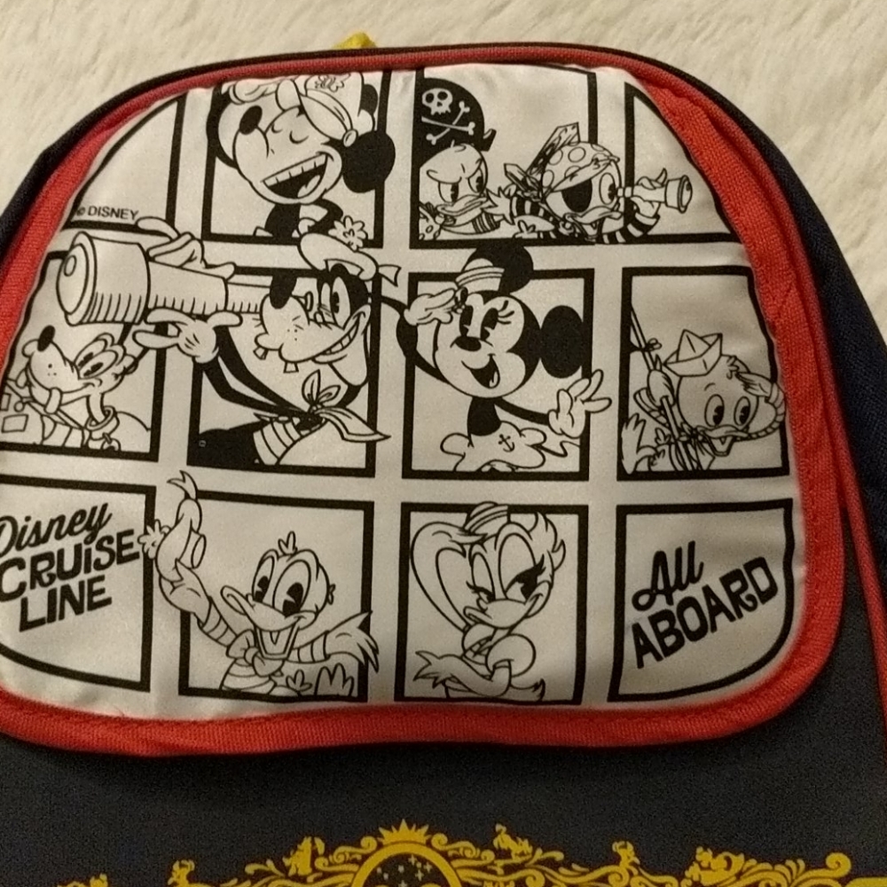 Disney Cruise Lines Mickey & Friends Navy Backpack - Picture 2 of 8